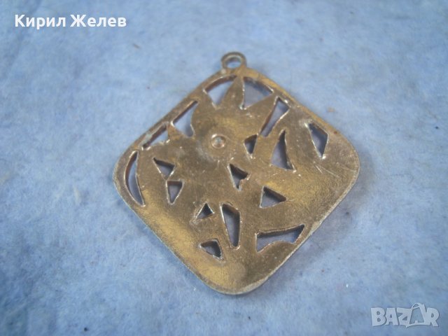 СТАР ФЛОРАЛЕН АЖУРЕН РУСКИ ПОЗЛАТЕН РЕТРО МЕДАЛЬОН 29430, снимка 3 - Антикварни и старинни предмети - 37743016