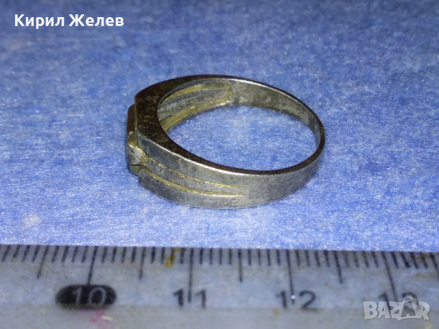 СТАРИНЕН СКЪПОЦЕНЕН СРЕБЪРЕН ПРЪСТЕН ВИСОКА ПРОБА СРЕБРО РЪЧНА РАБОТА с ШЛИФОВАН РЯДЪК ЯСПИС 43859, снимка 9 - Антикварни и старинни предмети - 44661386