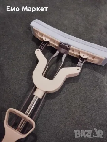 Домакински моп с телескопична дръжка с функция за изтискване на водата., снимка 3 - Мопове, кофи, четки и метли - 48919775