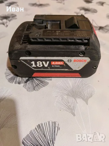 Батерия Bosch Professional 18V-4Ah Li-ion, снимка 3 - Други инструменти - 55877357