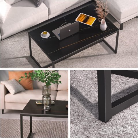 Холна маса / помощна масичка JJ-XZ311-BK, снимка 6 - Маси - 42900652