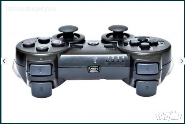 PS3 Dualshock - Безкабелен вибриращ джойстик-контролер ра Плейстейшън, снимка 5 - Джойстици и геймпадове - 36820508