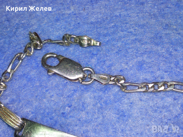 ПРЕКРАСНА ИТАЛИАНСКА СРЕБЪРНА ГРИВНА СРЕБРО 925 ITALY с БЯЛА ПОЗЛАТА 43202, снимка 15 - Гривни - 44692775