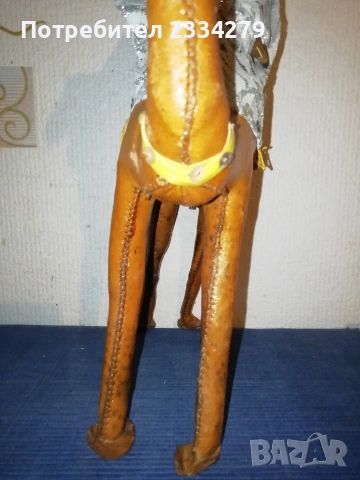 Винтидж ръчно изработена статуя от кожа ,,Арабска жена на камила", снимка 3 - Антикварни и старинни предмети - 53137166