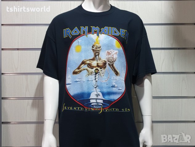 Нова мъжка тениска със ситопечат на музикалната група IRON MAIDEN -SEVENTH SON OF A SEVENTH SON, снимка 7 - Тениски - 30648090