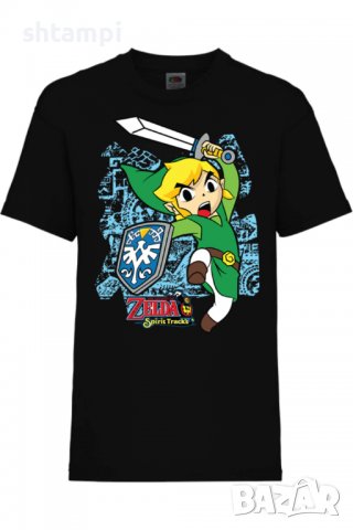 Детска тениска,Nintendo Legend Of Zelda,Игра,Гейм,Геймър,Подарък,Изненада,Повод,Празник,Събитие.
