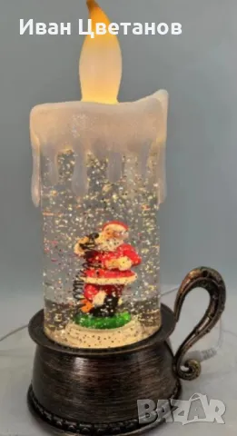 коледна декоративна LED свещ с usb зареждане, снимка 2 - Декорация за дома - 47564714