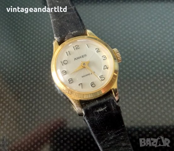 Колекционерски часовник Анкер, Anker, позлата,отличен, снимка 3 - Антикварни и старинни предмети - 40098360