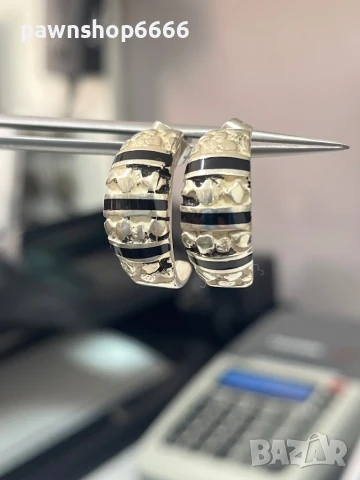Сребърни обеци 925 , снимка 4 - Обеци - 51041776