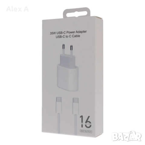 2 в 1 Зарядно и кабел за iPhone 16-та серия