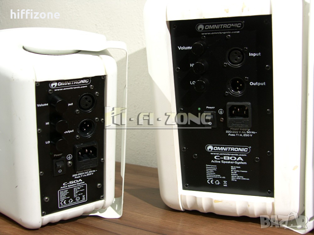  Omnitronic c-80a / c-50a  Активни ТОНКОЛОНИ, снимка 8 - Тонколони - 44668548