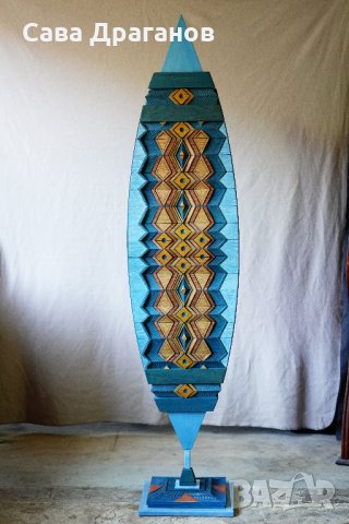 Скулптура от дърво "Синьо Вретено", снимка 3 - Други - 30205790