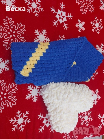 Ръчно израбено одеяло+сърце