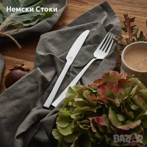 Cleo Немски модерен комплект прибори за хранене 18/0, снимка 9 - Прибори за хранене, готвене и сервиране - 50405262