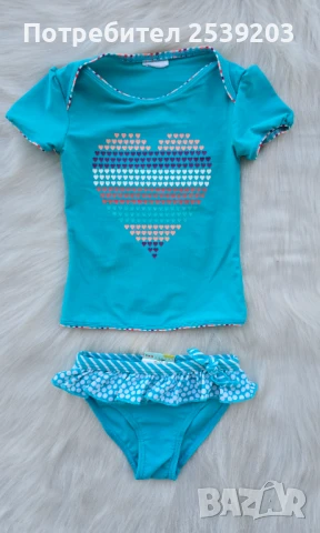 Детски бански и плажна блуза 18-24 месеца, снимка 9 - Бебешки бански - 50719048