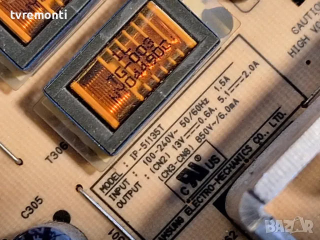 Захр.платка BN44-00115C IP-51135T ,for SAMSUNG, LW20M21C for 20 inc DISPLAY V201V1-T01 REV.C3, снимка 3 - Части и Платки - 47626906