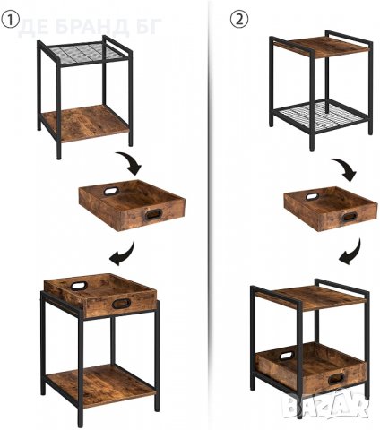 Мултифункционалнa помощна масичка / шкафче BF45BZ01 , снимка 2 - Маси - 35091299