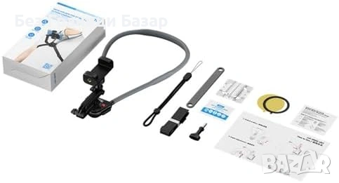 Нова Стойка за телефон камера за врат POV влог селфи с бързо освобождаване колан за гърди, снимка 5 - Чанти, стативи, аксесоари - 54108709