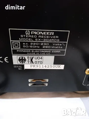 Усилвател Pioneer SX -304 RDS, снимка 5 - Ресийвъри, усилватели, смесителни пултове - 48469087