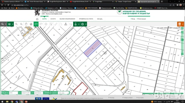 Продавам 1/4 (4500 кв.м.) от 18 декара земя на Ягодовско шосе, снимка 3 - Земеделска земя - 54036111