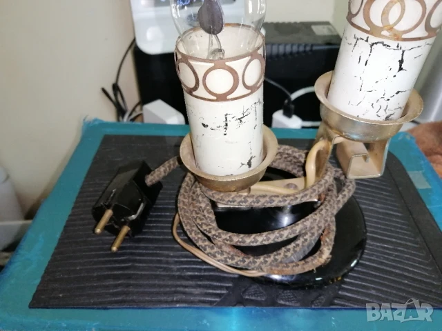 Ретро, руска, декоративна лампа "Свещник" , снимка 8 - Антикварни и старинни предмети - 50529228
