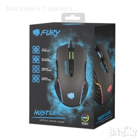 Мишка FURY Gaming Mouse, снимка 2 - Клавиатури и мишки - 52401530