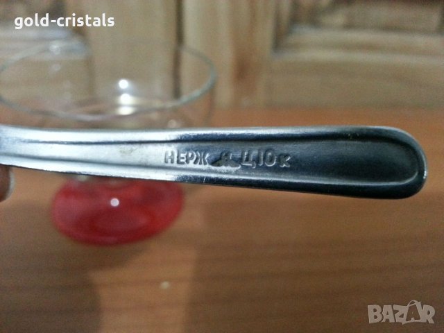 Кристален съд за хайвер с лъжичка сос, снимка 5 - Антикварни и старинни предмети - 34417875