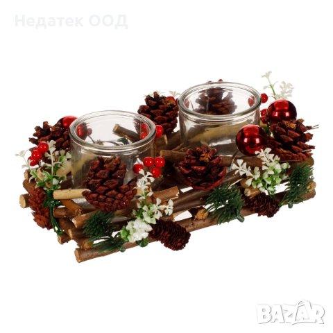 Коледен свещник, Двоен, 25x19x11cм