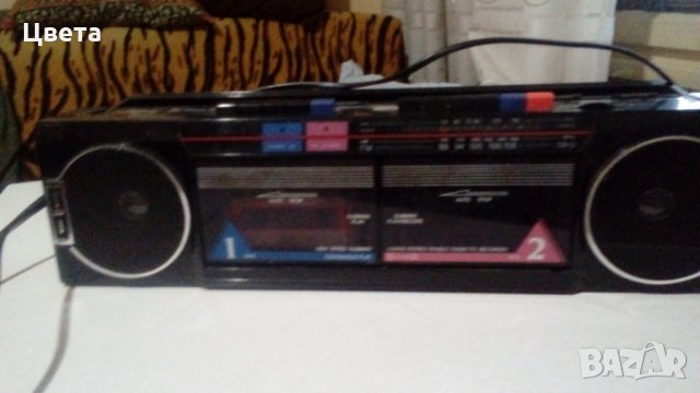 Двукасетачен касетофон с радио, снимка 10 - Радиокасетофони, транзистори - 29364602