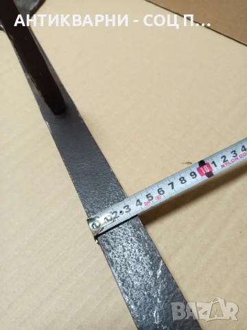 Стар Ръчно Кован Инструмент За Подрязване На Житни Класове Снопи Сено., снимка 18 - Антикварни и старинни предмети - 51032902