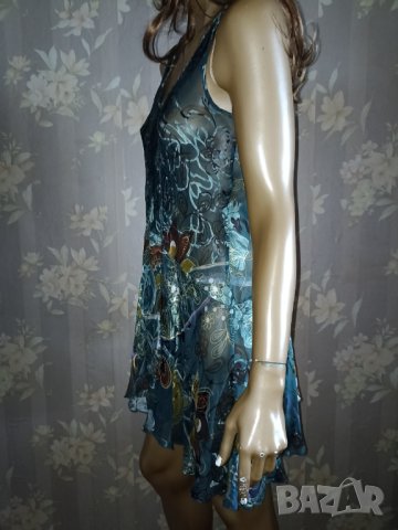 Patricia Suzzi- M,L- 100%Естествена коприна -италианска рокля  + туника  , снимка 11 - Рокли - 40759554