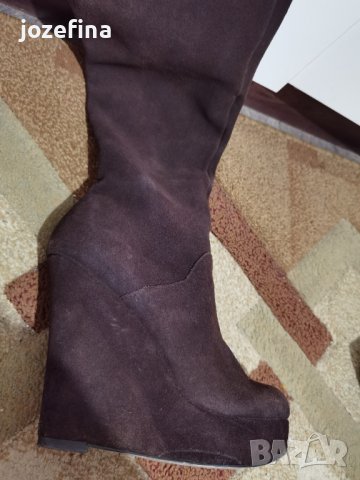Високи маркови ботуши естествена кожа, марка Алиша, Alisha shoes   , снимка 4 - Дамски ботуши - 42527140
