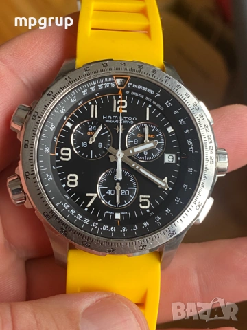 Продавам оригинален Мъжки часовник Hamilton Khaki Aviation X-Wind Qz. H77912535