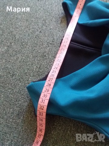 Промо! Рокля черно и тюркоаз S - 10 лв, снимка 6 - Рокли - 33753834