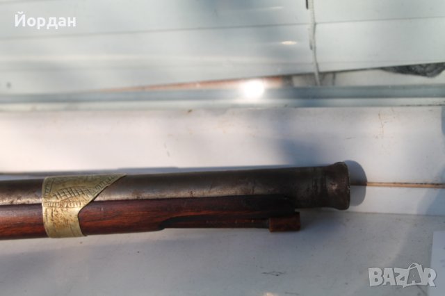 Кремъчна пушка Османска империя ,дамаскова цев, снимка 6 - Антикварни и старинни предмети - 38806851