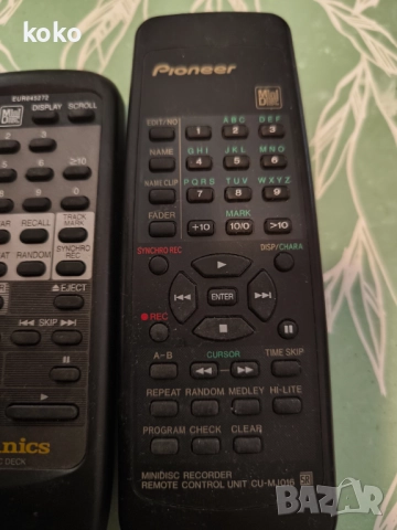 Дистанционно minidisc Pioneer Technics , снимка 7 - Ресийвъри, усилватели, смесителни пултове - 51840556