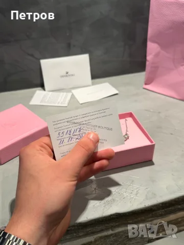 ЧИСТО НОВО 100% оригинално Swarovski дамско колие, снимка 8 - Колиета, медальони, синджири - 56181374