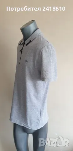 Lacoste 3/4 Zip  Pique Stretch Cotton Slim Fit Mens Size 5 - L НОВО! ОРИГИНАЛ! Мъжка Тениска!, снимка 5 - Тениски - 49924539