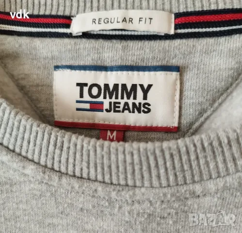 100% Оригинална страхотна мъжка ватирана блуза с дълъг ръкав TOMMY JEANS!, снимка 4 - Блузи - 56228157