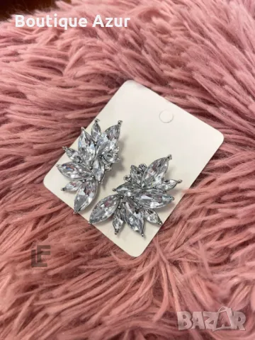 Обеци LFS Royal Collection Whitе, снимка 2 - Обеци - 50328434