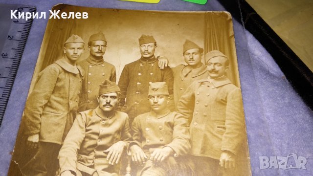 МНОГО СТАРА ВОЙНИШКА СНИМКА за СПОМЕН КАРТИЧКА ВОЕННА ФОТОГРАФИЯ НАД 100 ГОДИШНА 24545, снимка 2 - Колекции - 38631564