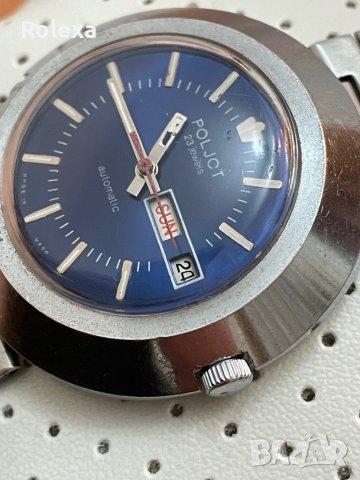 Часовник Poljot с ден и дата, автоматичен , снимка 2 - Мъжки - 40362003