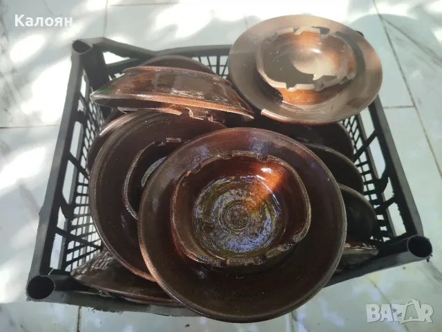 Стари керамични пепелници - 15 бр, снимка 2 - Антикварни и старинни предмети - 47366307