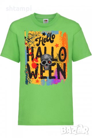 Детска тениска Halloween 09,Halloween,Хелоуин,Празник,Забавление,Изненада,Обичаи,, снимка 9 - Детски Блузи и туники - 38156643