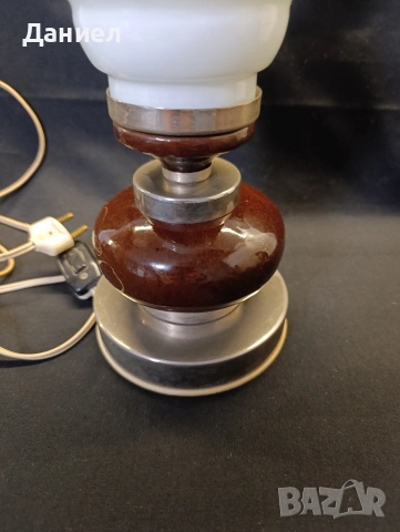Българска соц настолна лампа, снимка 2 - Антикварни и старинни предмети - 53136233