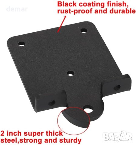 VANROUG Стоманена черна кука за дървена греда за тренировки по бокс, въздушна йога, люлка и хамак, снимка 4 - Други - 44147990