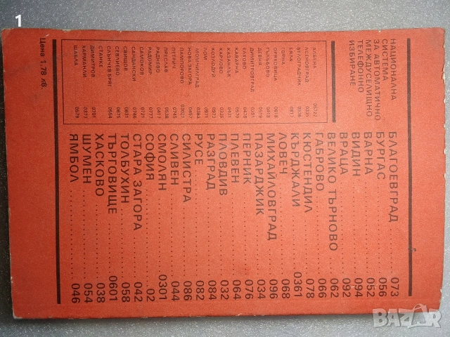 Стар телефонен указател, снимка 3 - Антикварни и старинни предмети - 54162797