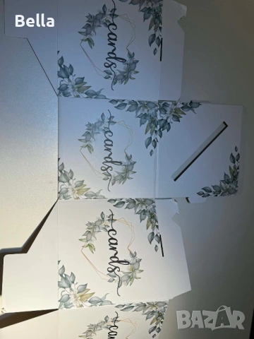 сватбена украса за маса,обувки, кутии ,ветрила, снимка 5 - Сватбени аксесоари - 53907941