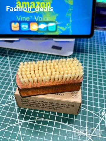 Нова SHASH Handmade Ръчно изработена четка за нокти и ръце термобукова дървесина , снимка 3 - Други - 42443618