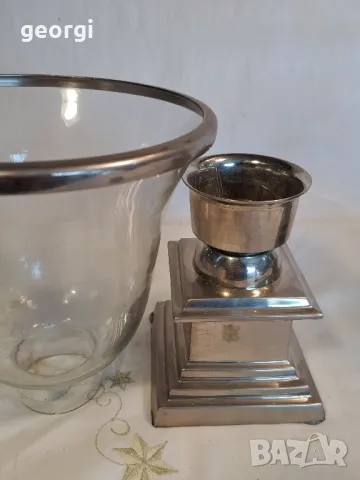 два настолни иноксови свещника  25/2, снимка 6 - Декорация за дома - 50035339